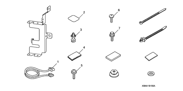 2008 Honda Civic XM Radio Attachment Diagram