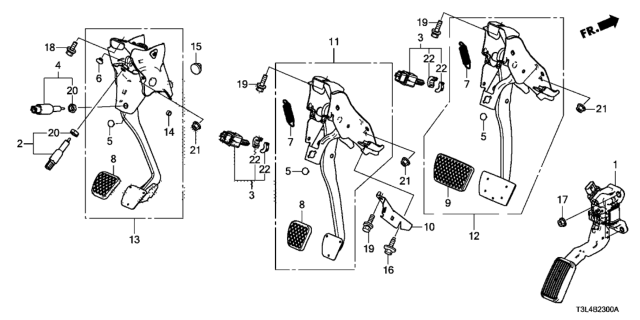 2015 Honda Accord Pedal Diagram