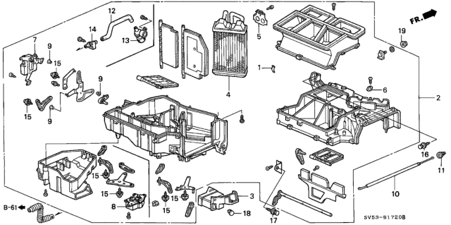 1995 Honda Accord Heater Unit Diagram