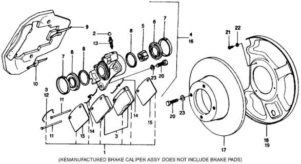 1975 Honda Civic 5 Door ** KA 4MT Disk Brake Diagram
