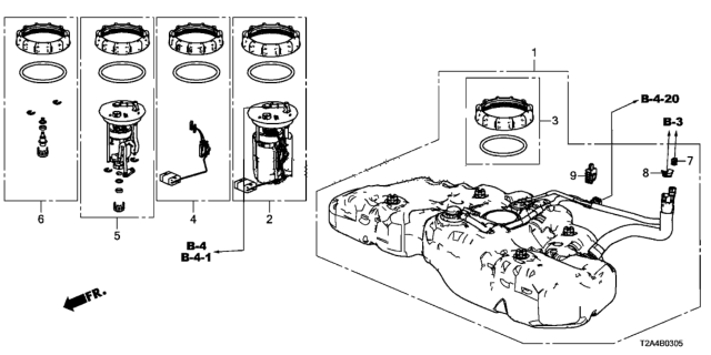 2013 Honda Accord Fuel Tank Diagram