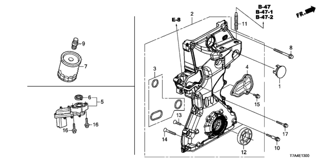 2021 Honda HR-V Oil Pump - Oil Strainer Diagram