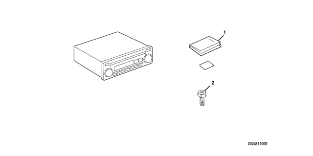 2007 Honda Civic 2 Door DX KA 5AT AM - FM CD Tuner Diagram
