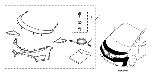 2016 Honda Fit Nose Mask (Full) Diagram