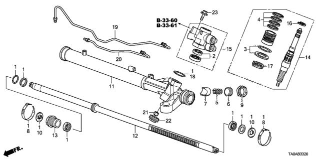 2012 Honda Accord Valve Sub-Assy. Diagram for 53641-TA0-A01