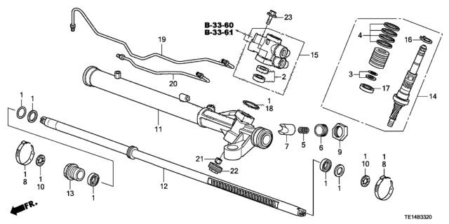 2012 Honda Accord Housing, Valve Diagram for 53645-TE1-A01