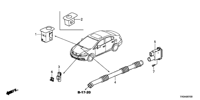2013 Honda Civic A/C Sensor Diagram