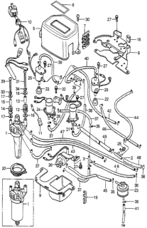 1979 Honda Prelude Label, Control Box Diagram for 36022-692-831