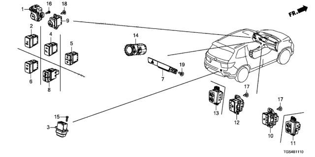 2021 Honda Passport Switch Diagram