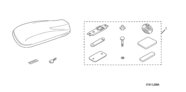 2006 Honda CR-V Roof Box (Short) Diagram