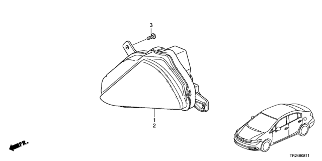 2014 Honda Civic 4 Door MX KL CVT Daytime Running Light Diagram