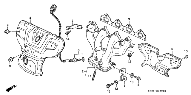 1995 Honda Civic Exhaust Manifold Diagram