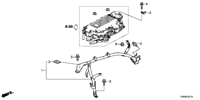 2014 Honda Accord Hybrid PCU Frame Diagram