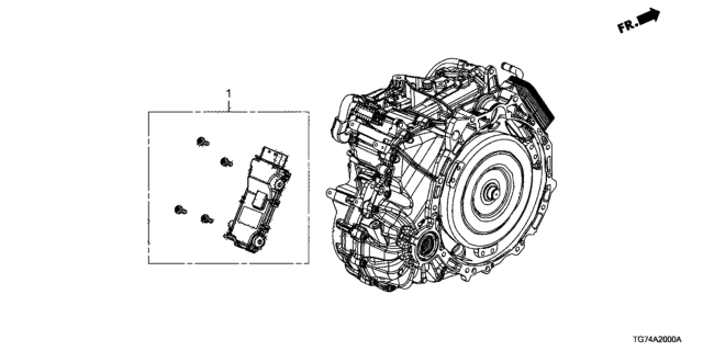 2019 Honda Pilot AT Control Unit (9AT) Diagram