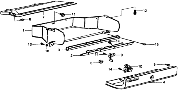 1978 Honda Civic Glove Box Diagram