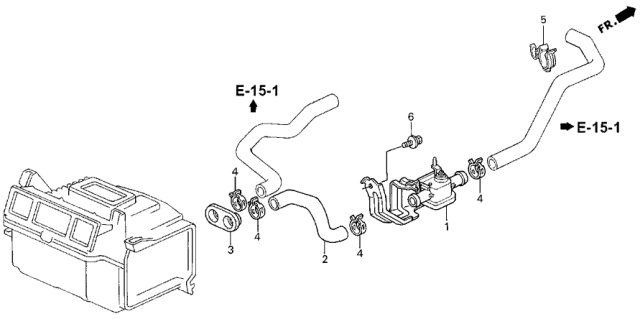 1991 Honda Accord Water Valve Diagram