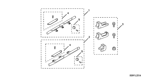 2006 Honda Pilot Side Steps Diagram