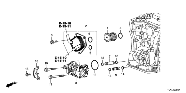 2018 Honda CR-V AT CVTF Warmer - Electric Oil Pump Diagram