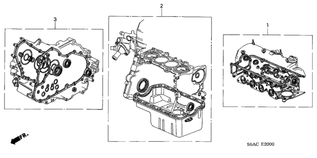 2005 Honda Civic Gasket Kit, AT Transmission Diagram for 06112-PLX-A00