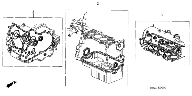 2005 Honda Civic Gasket Kit Diagram