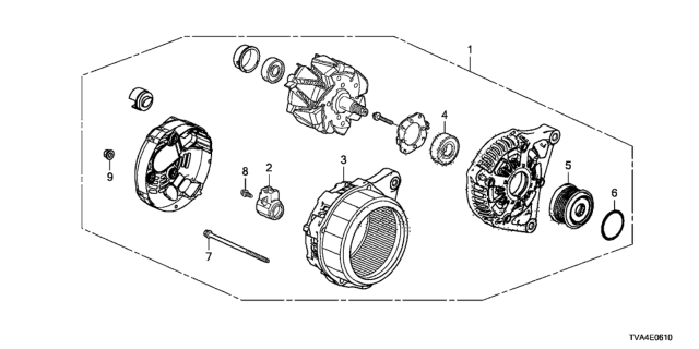 2021 Honda Accord Alternator (Denso) Diagram