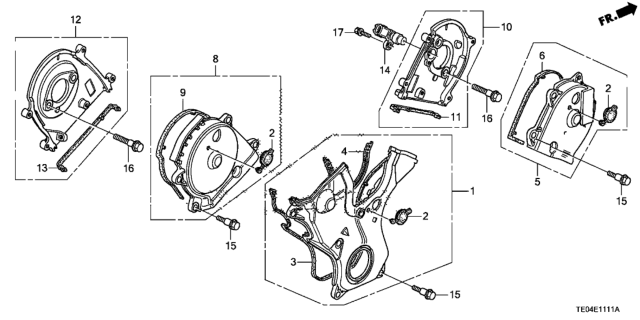 2009 Honda Accord Timing Belt Cover Diagram