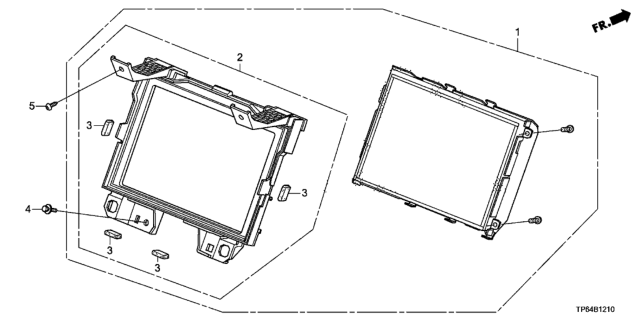 2015 Honda Crosstour Center Display Diagram