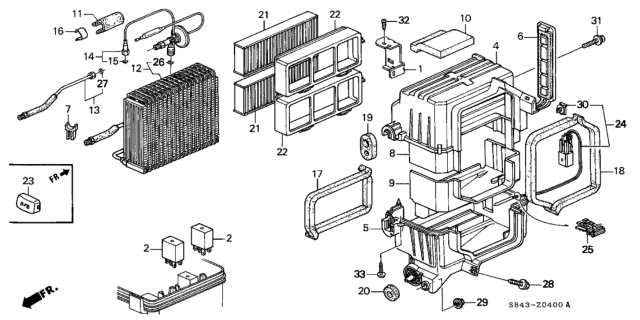 1998 Honda Accord Pipe, Liquid Diagram for 80216-S84-A01