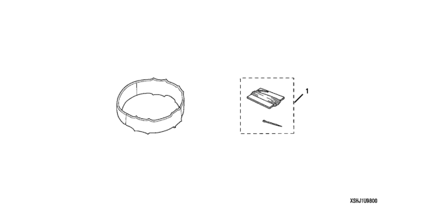 2005 Honda Odyssey Cover, Steering Wheel (LEA) Diagram for 08U98-SHJ-100