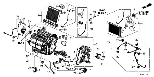 2013 Honda Civic Heater Unit Diagram