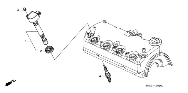 2001 Honda Civic Ignition Coil Diagram