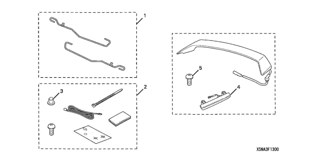 2010 Honda Civic Hardware Kit Diagram for 08F13-SNA-300R2