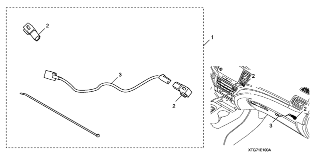 2020 Honda Pilot Interior Illumination (Blue) Diagram