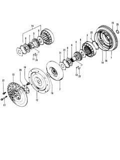 1976 Honda Civic HMT Torque Converter Diagram