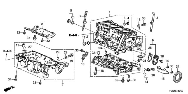 2018 Honda Civic O-Ring Diagram for 37505-RPY-G01