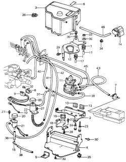 1983 Honda Civic 3 Door FE (1300) KA 5MT Control Box Diagram 3