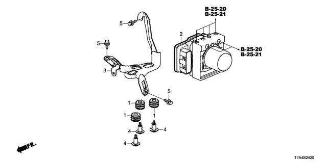 2021 Honda HR-V VSA Modulator Diagram