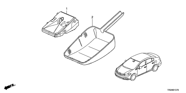 2015 Honda Civic Camera Assy. Diagram for 36150-TR3-A13