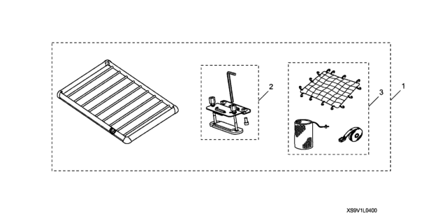 2010 Honda Crosstour Luggage Basket Diagram