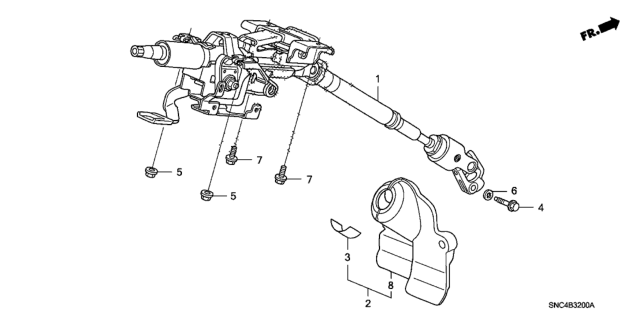 2011 Honda Civic Steering Column Diagram