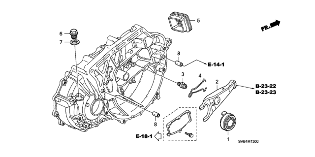 2011 Honda Civic MT Clutch Release (2.0L) Diagram