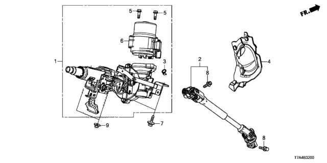 2020 Honda HR-V MCU ASSY., EPS Diagram for 53681-THX-A12