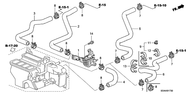 2007 Honda Accord Water Valve Diagram