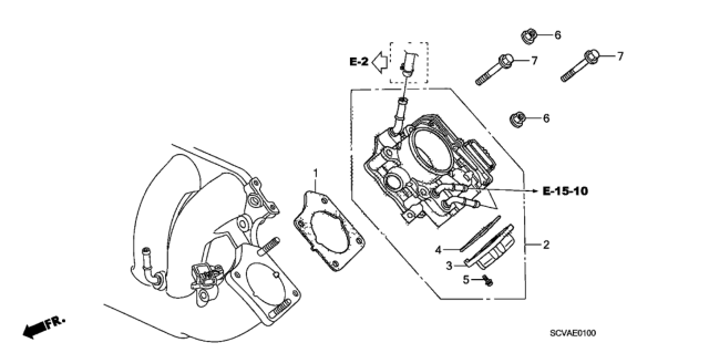 2008 Honda Element Throttle Body Diagram
