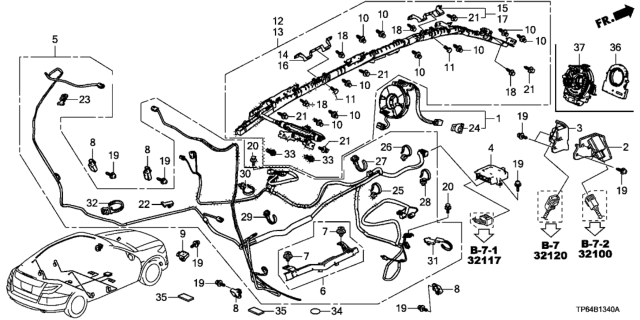 2010 Honda Crosstour Reel Assembly, Cable (Furukawa) Diagram for 77900-TA0-C21