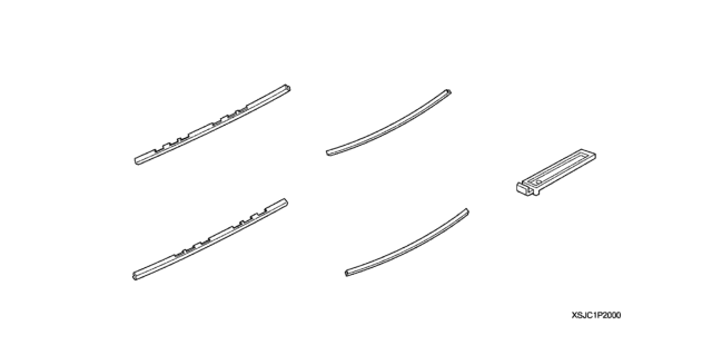 2013 Honda Ridgeline Door Edge Guards Diagram