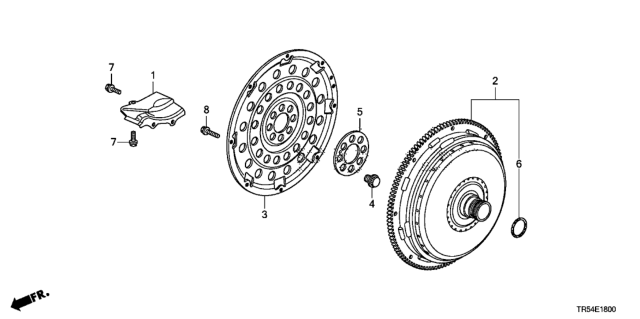 2013 Honda Civic 4 Door GX (NAVIGATION) KA 5AT Torque Converter Diagram