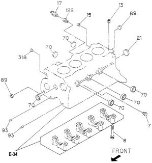 1994 Honda Passport Switch, Oil Pressure Diagram for 8-94156-643-0