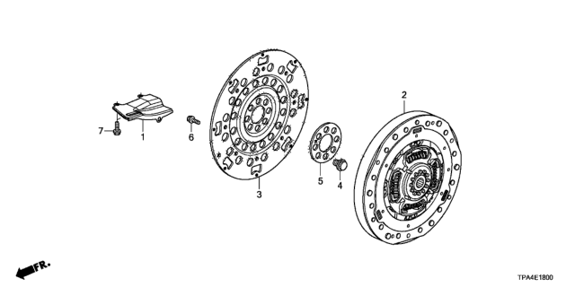 2020 Honda CR-V Hybrid Flywheel Diagram