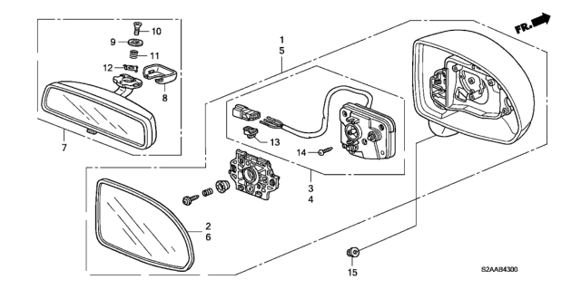 2009 Honda S2000 Mirror Diagram